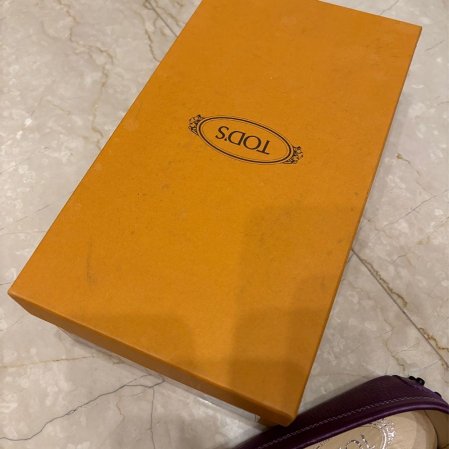 Tod’s 37.5紫色牛皮荳荳鞋-8