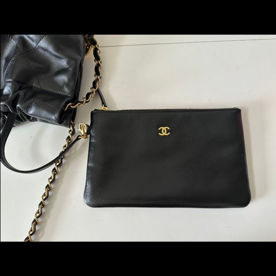 22 bag 小號 黑金 芯片款-4