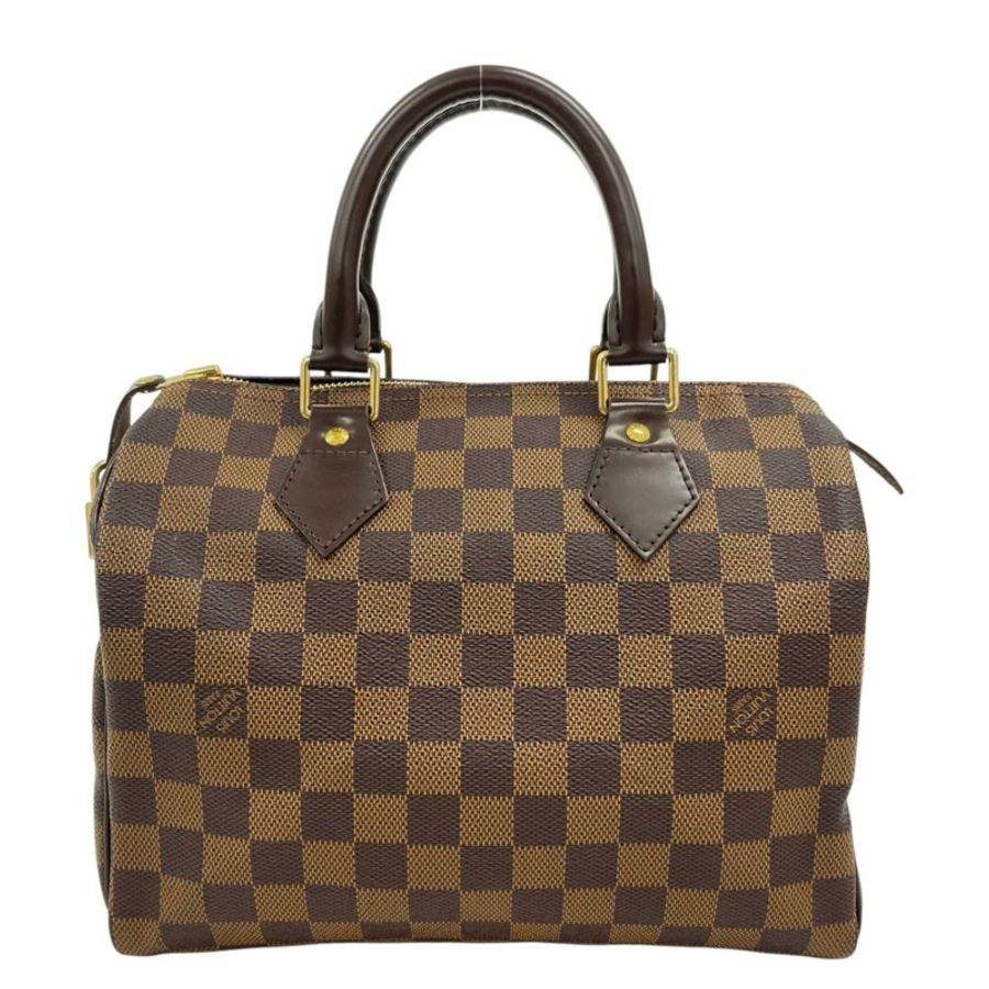 路易威登 Speedy 25 Damier 手提包,帆布材質,N41365,棕色,女士款,LOUIS VUITTON,二手-2