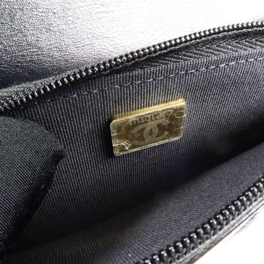 CHANEL 羊皮皮革Wallet On Chain With Handle鏈帶手挽肩背兩用袋-6