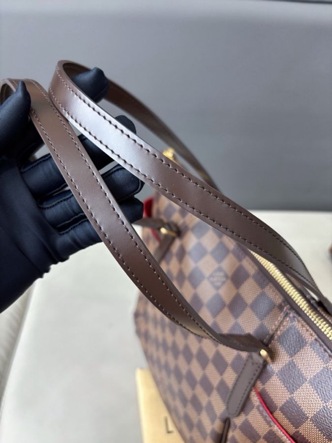 Louis Vuitton 路易威登 LV 棕棋盤格Totally小號奶粉包-6