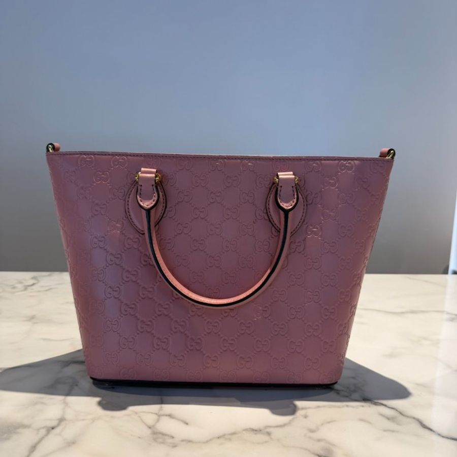 Gucci Signature pink托特包-0