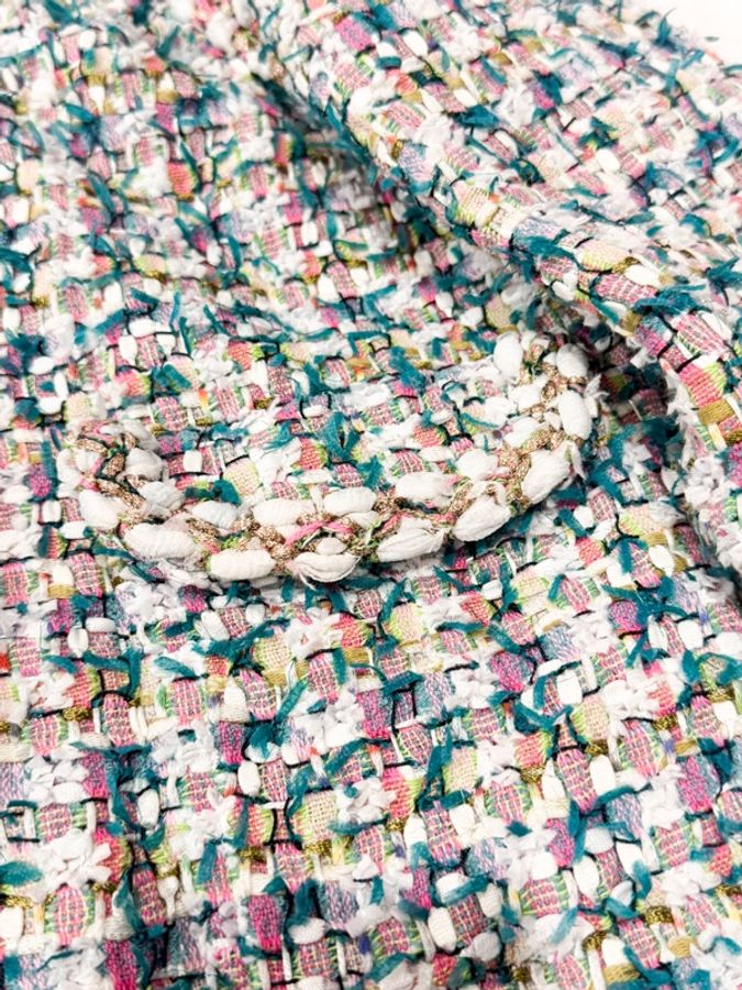CHANEL Tweed Jacket 彩色混織花呢外套-5