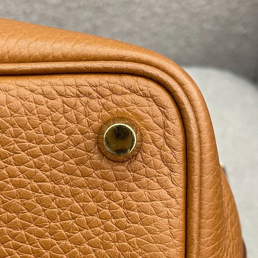 愛馬仕 Hermès Picotin 18 菜籃子 金棕色 TC皮 金扣 U刻-4