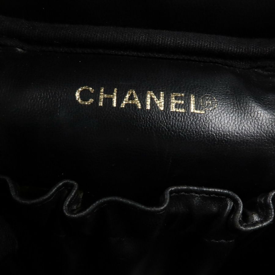 CHANEL 牛皮皮革Vintage Vanity Case手挽袋-5