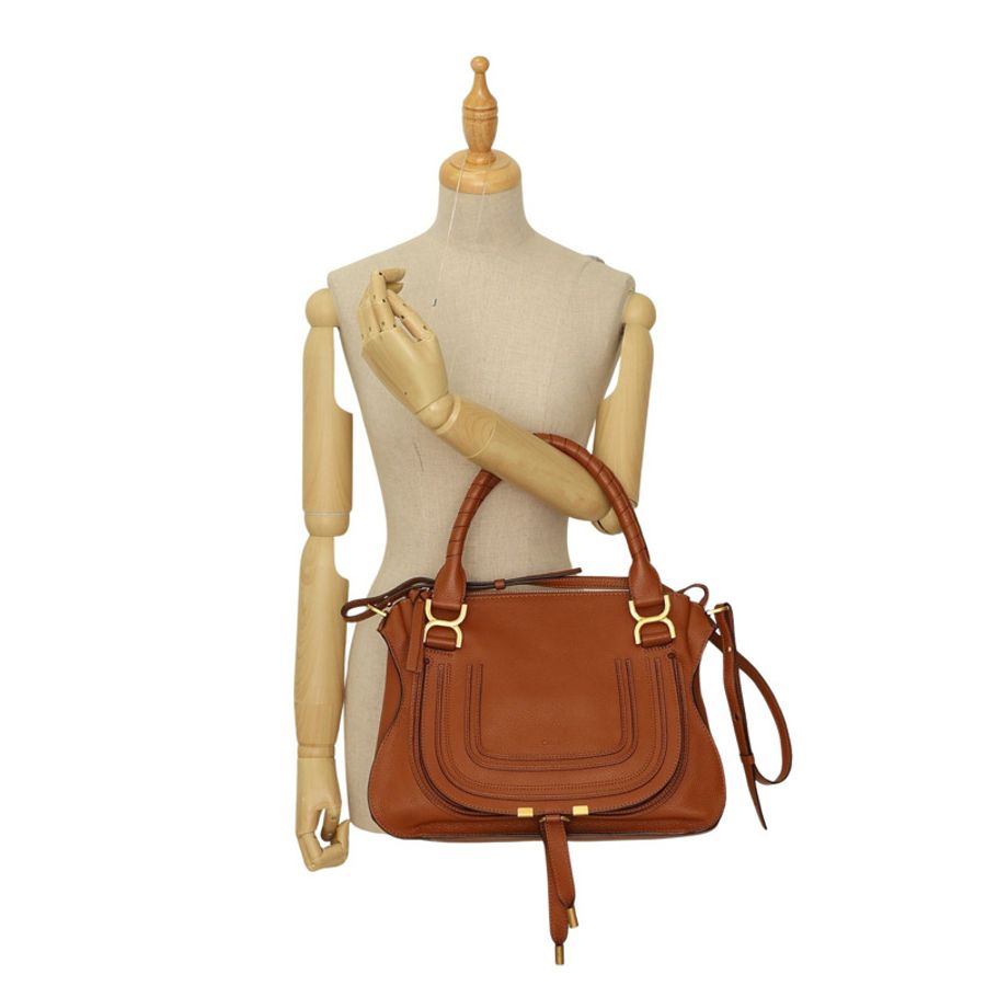 Chloe 克羅伊 Marcie 兩用包 棕色 牛皮 CHC22AS660I3125M-9