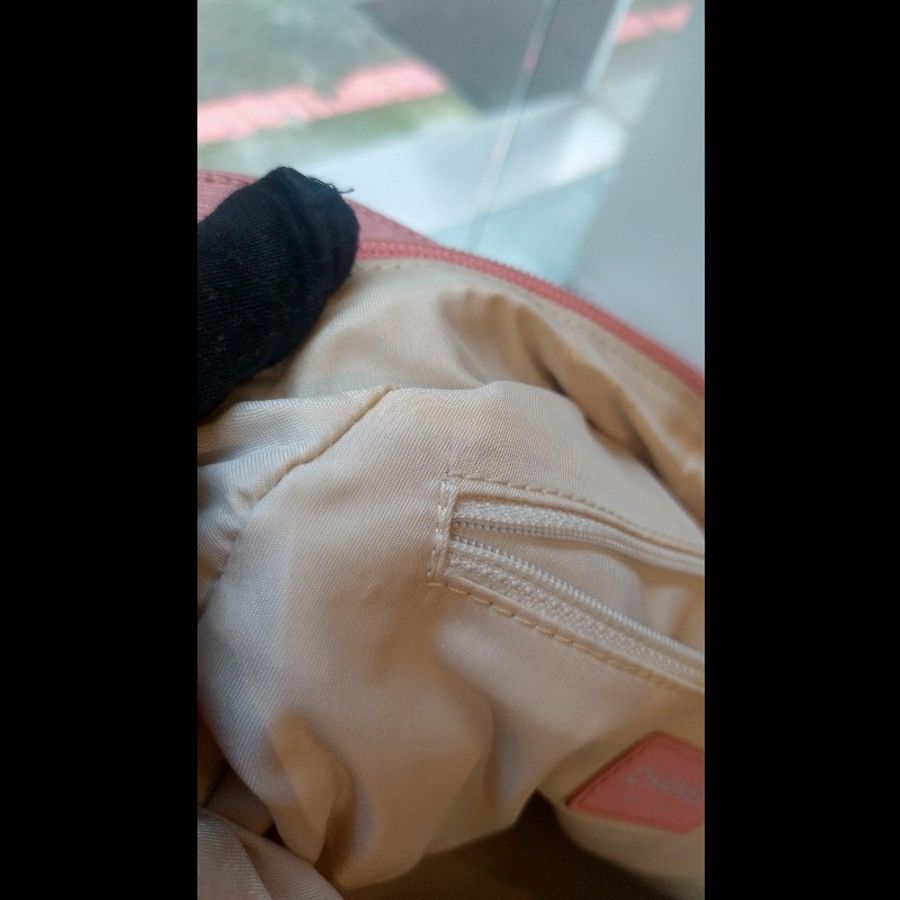 Chanel粉色緹花布新旅行系列雙把手提包-48