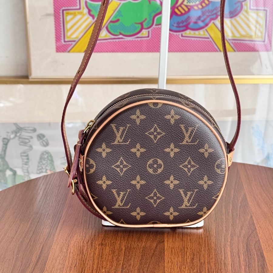Louis Vuitton 路易威登 LV 老花 小圓餅 斜挎包 有塵袋-0