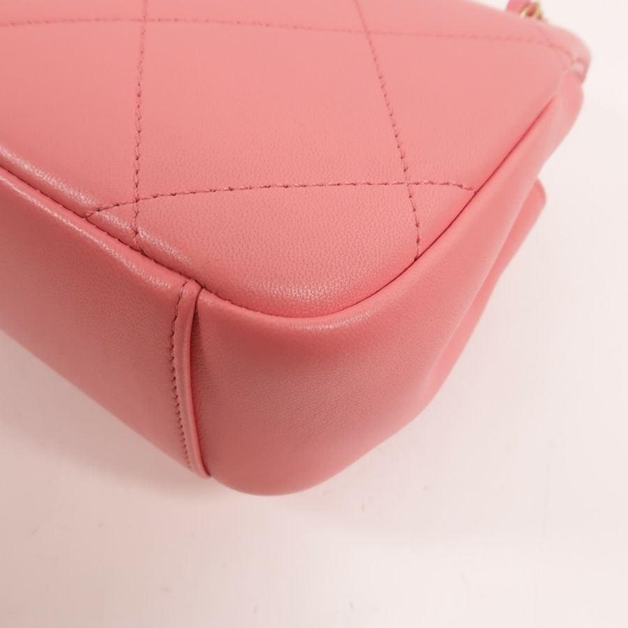 CHANEL 羊皮皮革A Real Catch Flap Bag手挽肩背兩用袋-15