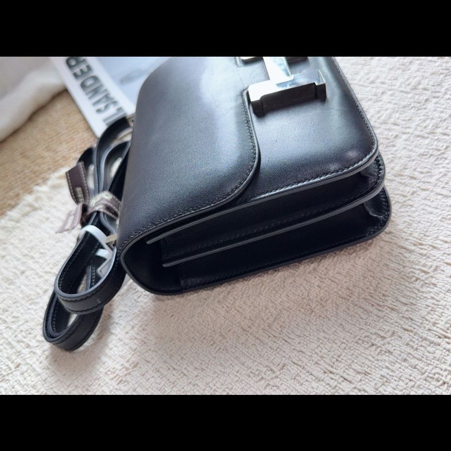 Hermes 黑銀 康康19 C刻 box皮-3