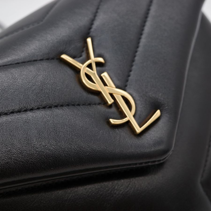 Saint Laurent 聖羅蘭 Loulou 絎縫 黑色 小牛皮 TOY 迷你 手袋 肩背 斜背包 金色五金-13