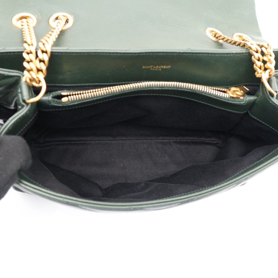 SAINT LAURENT 聖羅蘭 LOULOU Large 肩背包 綠色 牛皮 487216-2