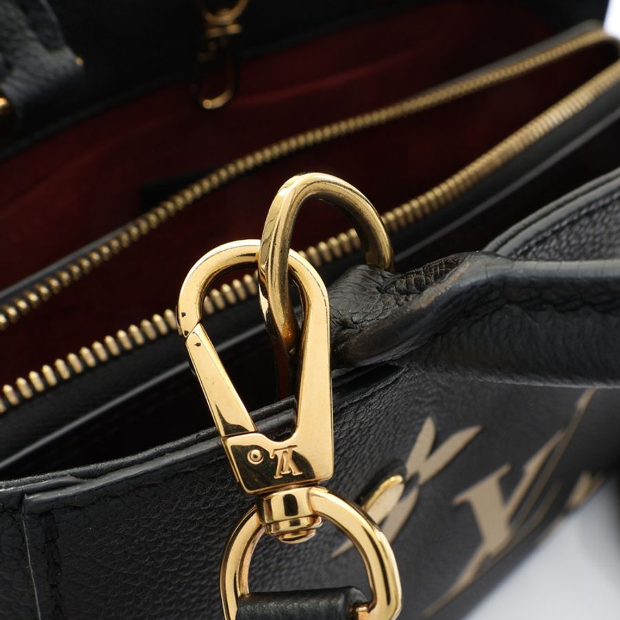 LOUIS VUITTON LV 路易威登 Montaigne BB 兩用包 黑色 原花壓紋牛皮 M45778-10