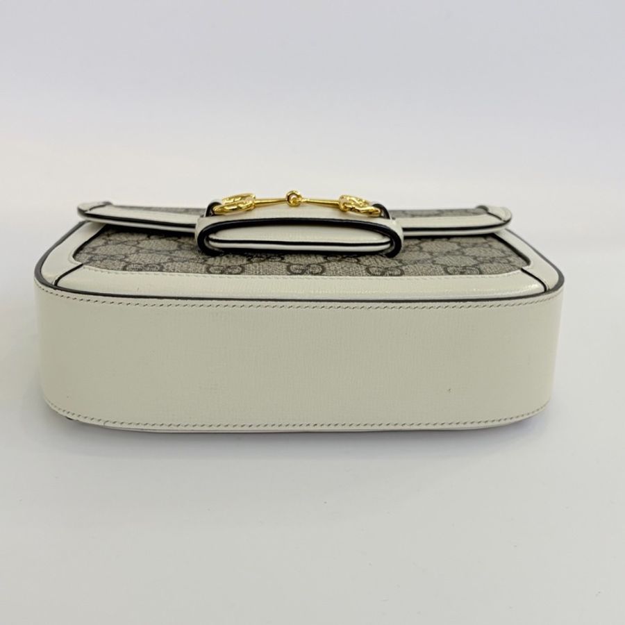 Gucci古馳 白色1955minu 雙肩帶 斜挎-5