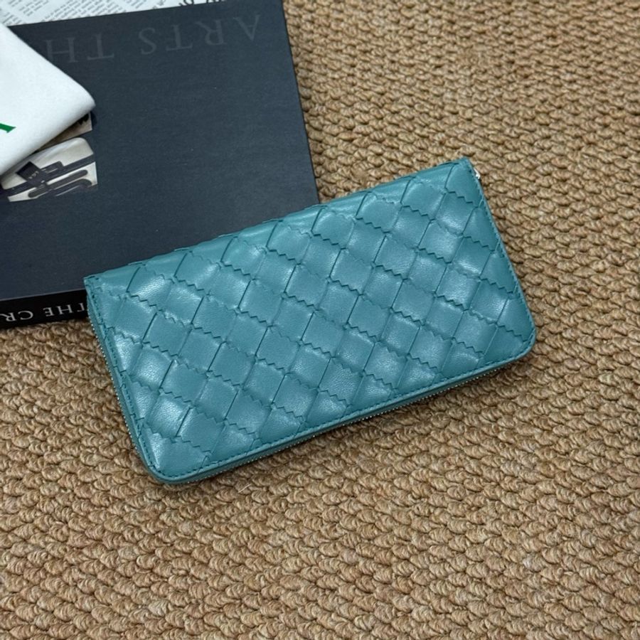 葆蝶家 Bottega Veneta BV經典新款Intrecciato拉鍊錢包-1