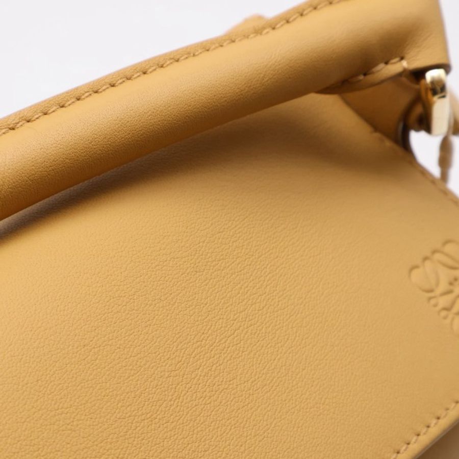 LOEWE Puzzle小牛皮手袋 - 小號薑黃色-9