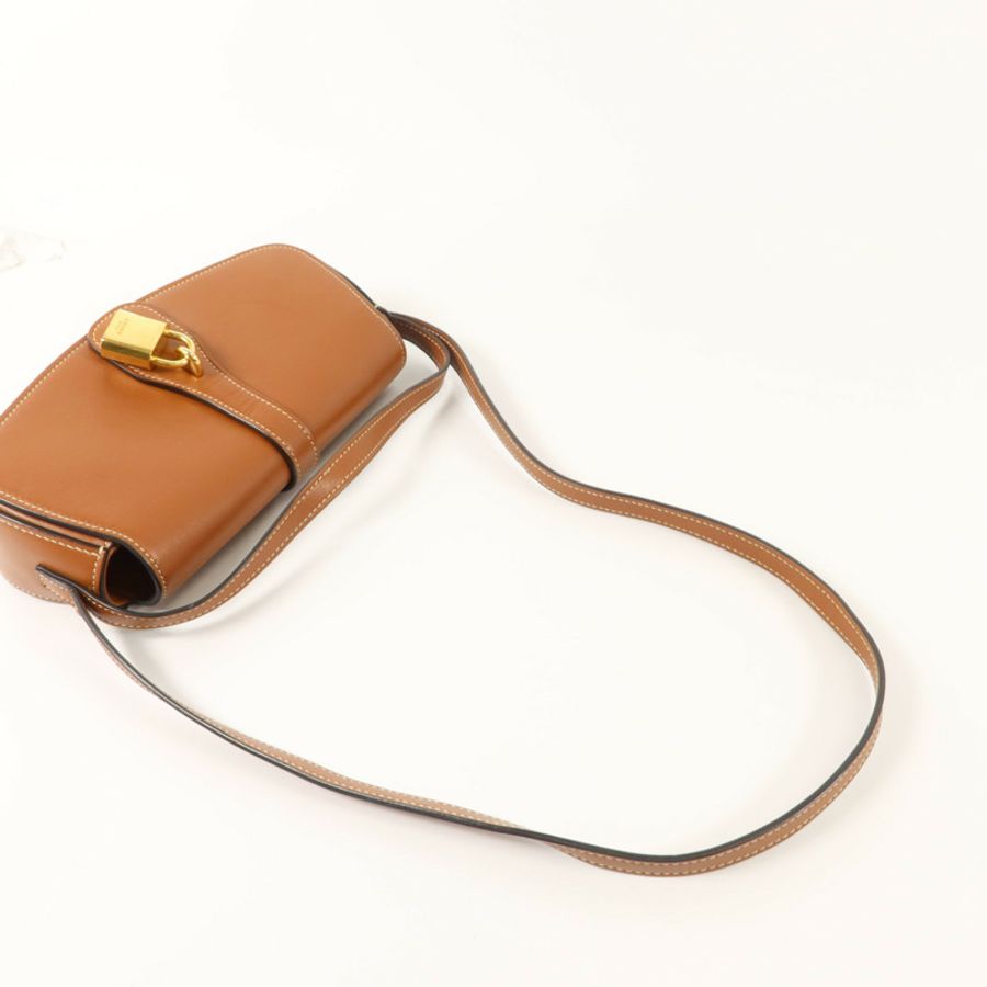 CELINE 牛皮皮革2 Way Shoulder Bag金扣手挽肩背兩用袋-4