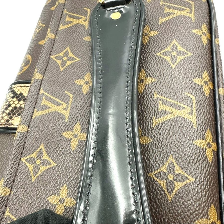 【美收精品】LOUIS VUITTON 蛇皮肩背包 C-986【隔月月中將轉賣至日本 上架期限30天】-14