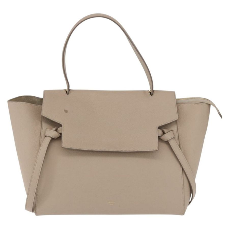 【日本直送】CELINE 腰包 手提包 皮革 米色 金色 正品 201889V-12