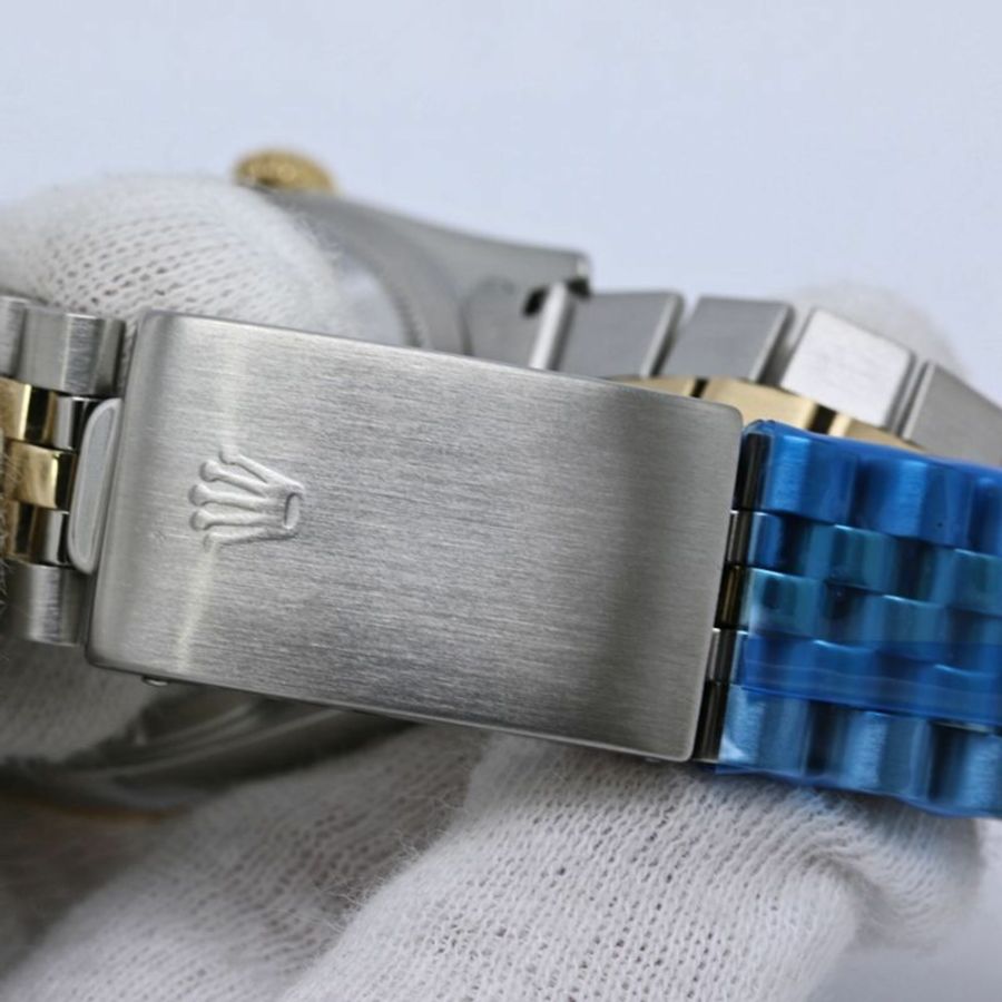 勞力士 Datejust 10P 鑲鑽 16233G 男士腕錶 SSx18K 黃金 40586-21