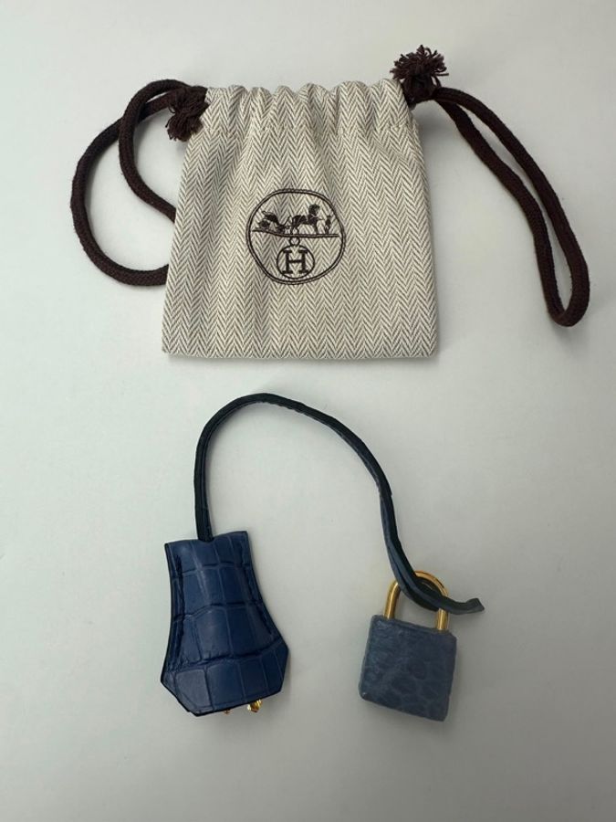 Hermès Birkin 25 Blue Brighton Crocodile Niloticus Matte with GHW Square P Stamp-26
