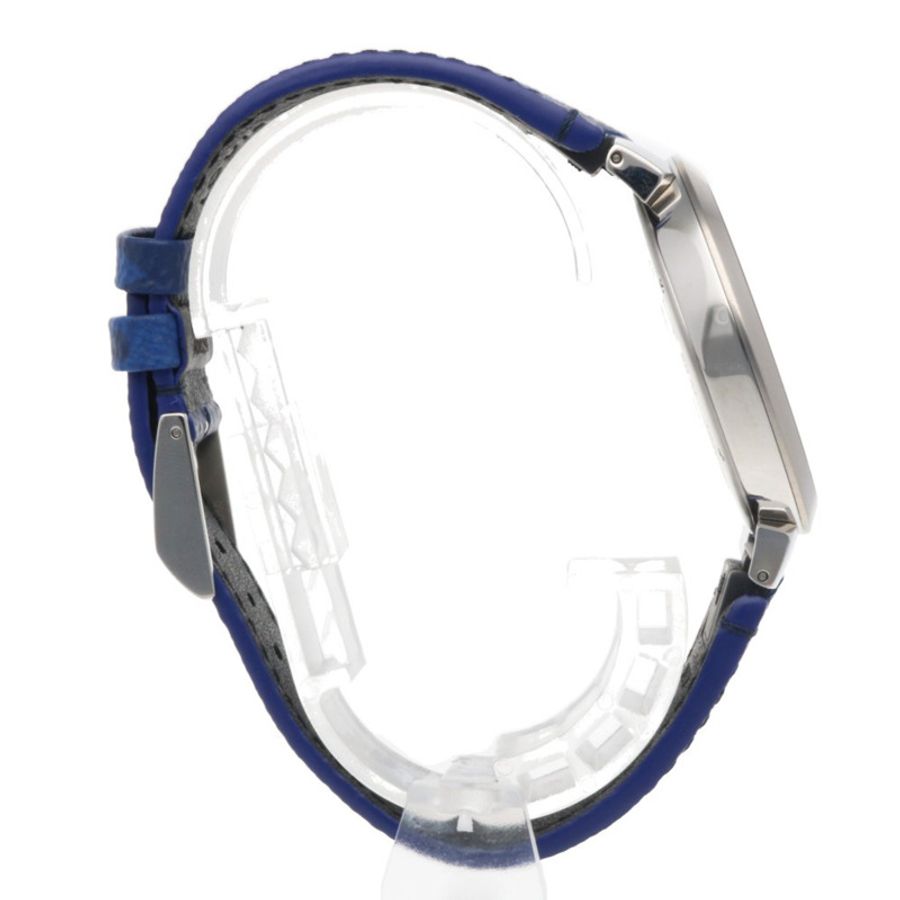 Louis Vuitton Tambour Slim Monogram Cobalt GM 手錶,不鏽鋼,石英,男士,QA150。-6