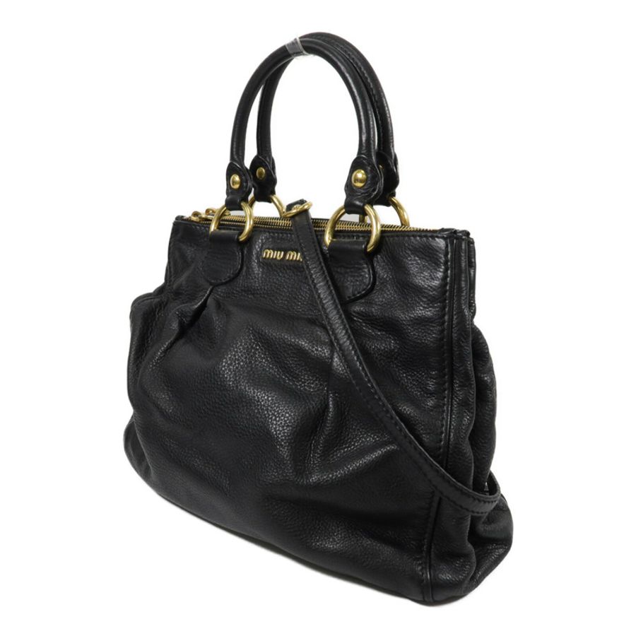 Miu Miu 牛皮皮革2way Shoulder Bag手挽肩背兩用袋-2