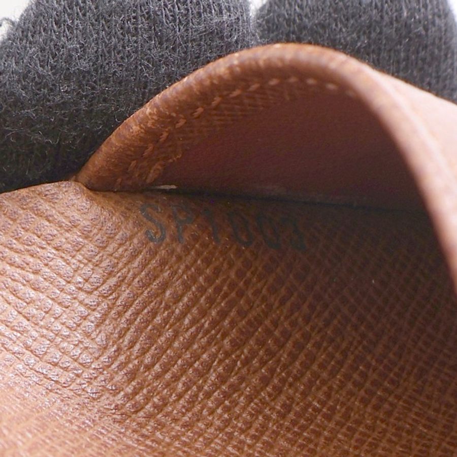 LOUIS VUITTON LV 路易威登 三折短夾 棕色 原花帆布 M61652-6