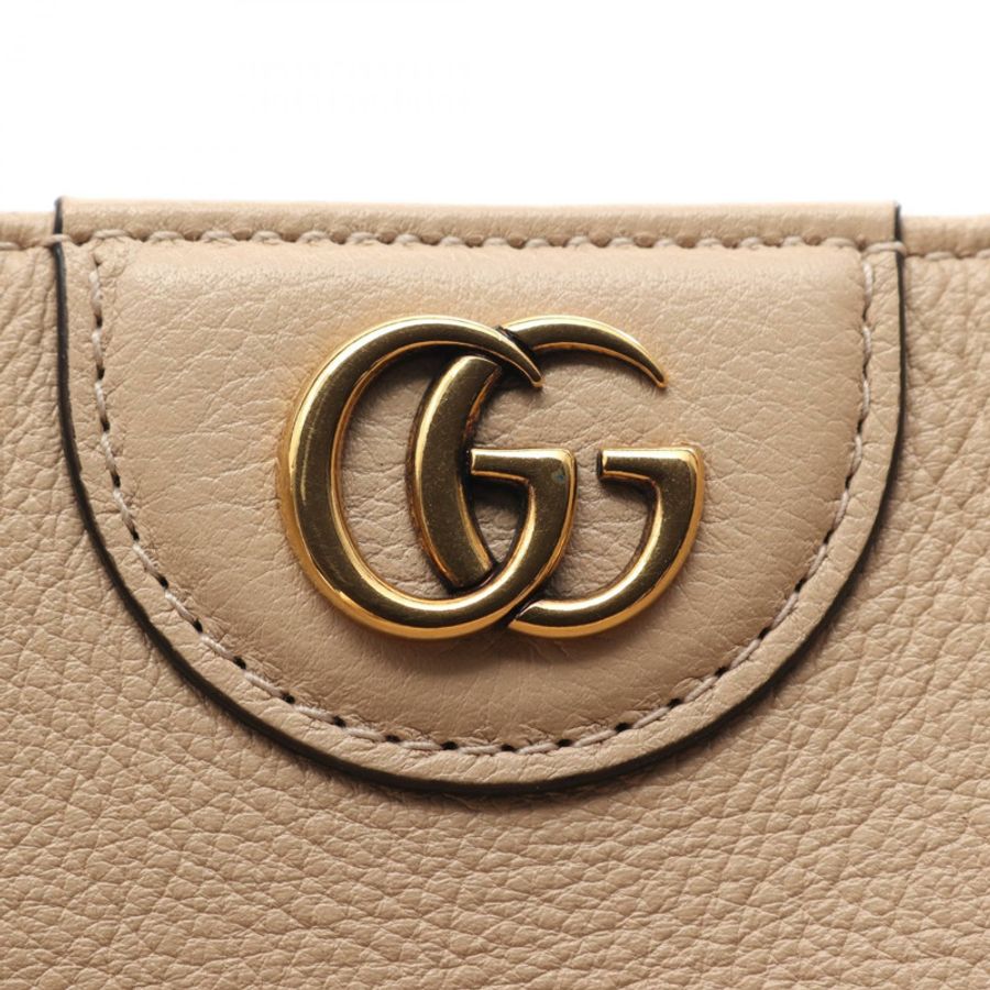 GUCCI Diana 中型竹節兩用手提包 746124 皮革 米色 二手 女士-7