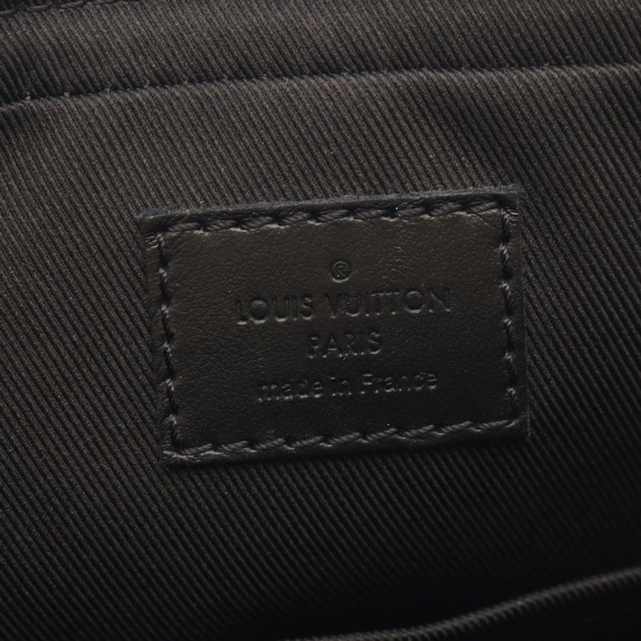 路易威登 Trio Messenger Monogram Eclipse 單肩包 M69443 PVC 塗層帆布皮革 黑色 灰色 二手-3