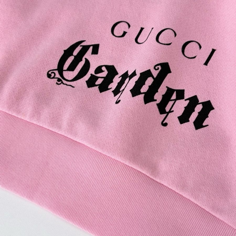 Gucci古馳 FW21 博物館限定 粉色明眸刺繡連帽衛衣 尺碼:XXS碼 (閒置未使用)-2