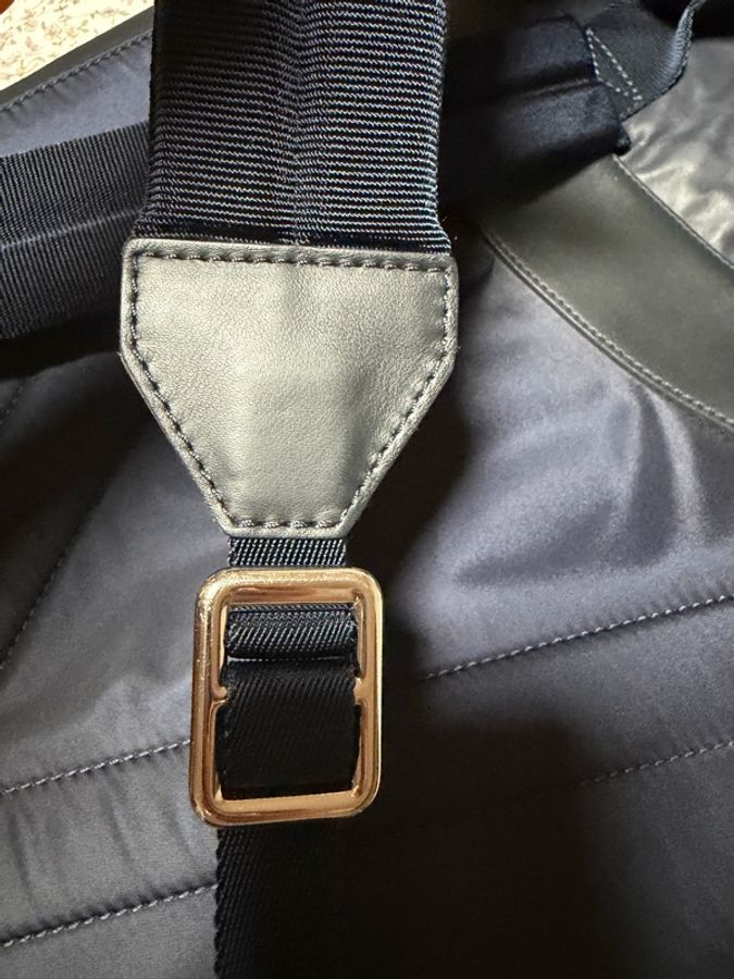 LV後揹包 LOUIS VUITTON LV 藍色全皮翻蓋銀釦後背包M51106限量款-23