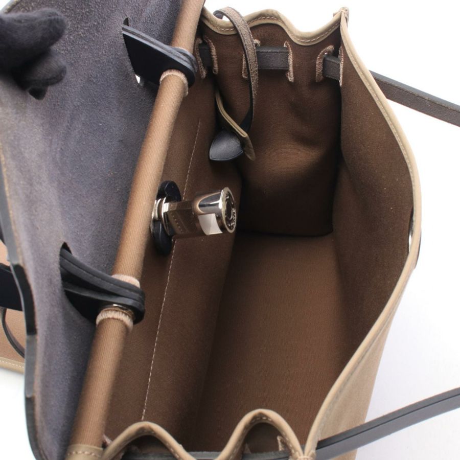 愛馬仕 Herbag ZipPM 肩帶手提包 060300CK Toile officier 獵人皮革二手-2