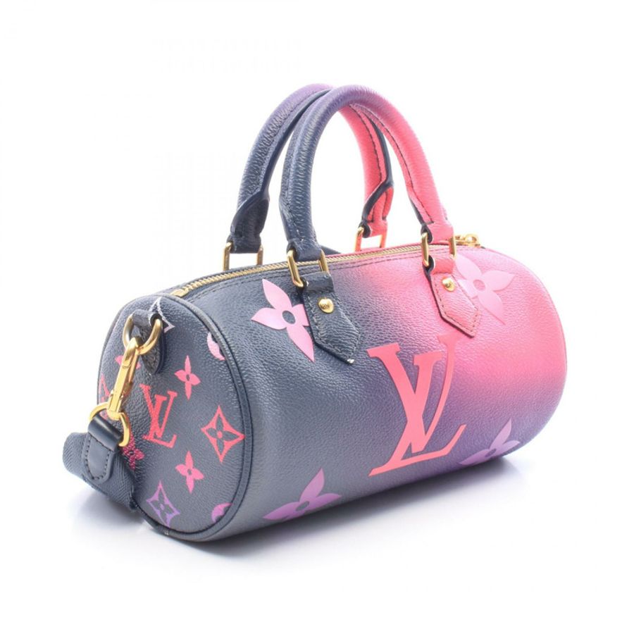 路易威登 Papillon BB 斜背包 M59860 Monogram Giant 紫紅色 二手-1