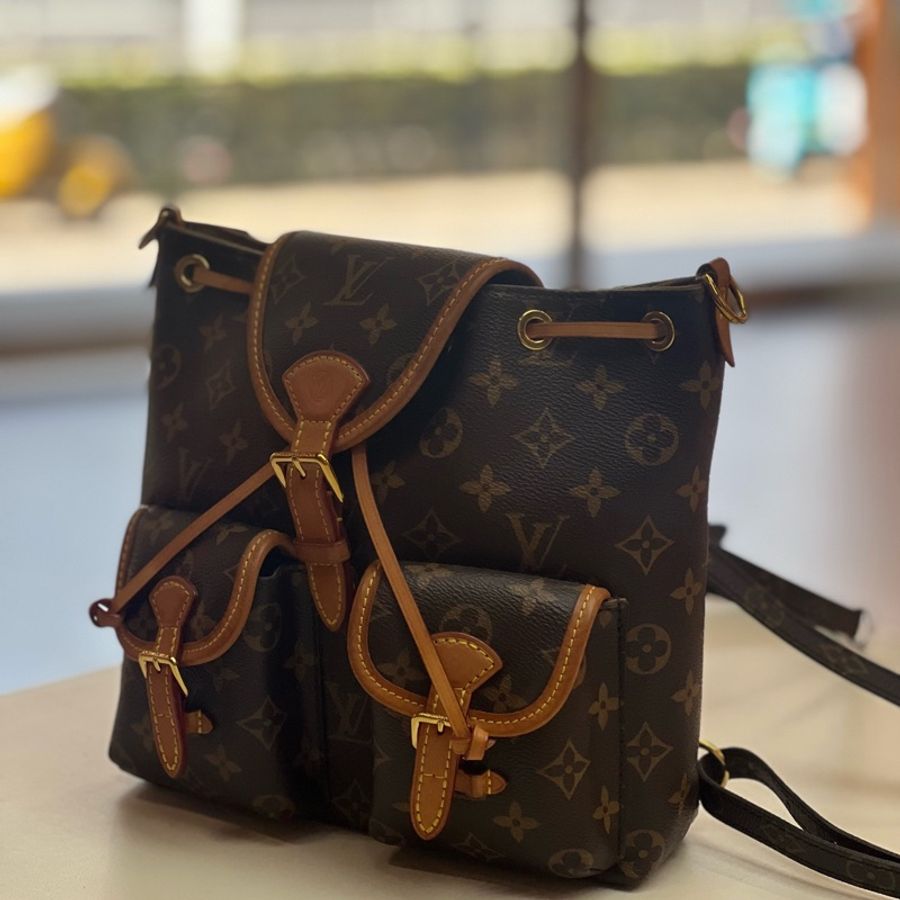 LV/路易威登青蛙雙肩包芯片款-1