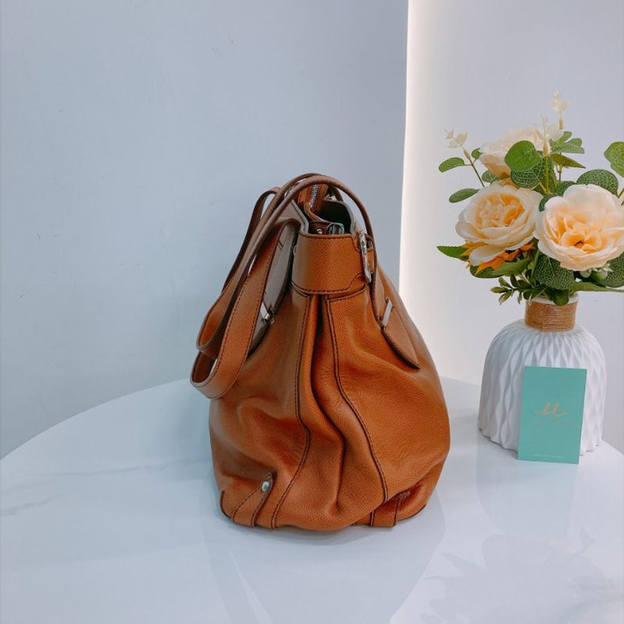 MS0842 Salvatore Ferragamo 菲拉格慕牛皮兩用包包 Gancini Shoulder Bag Calfkskin Brown x PHW-3