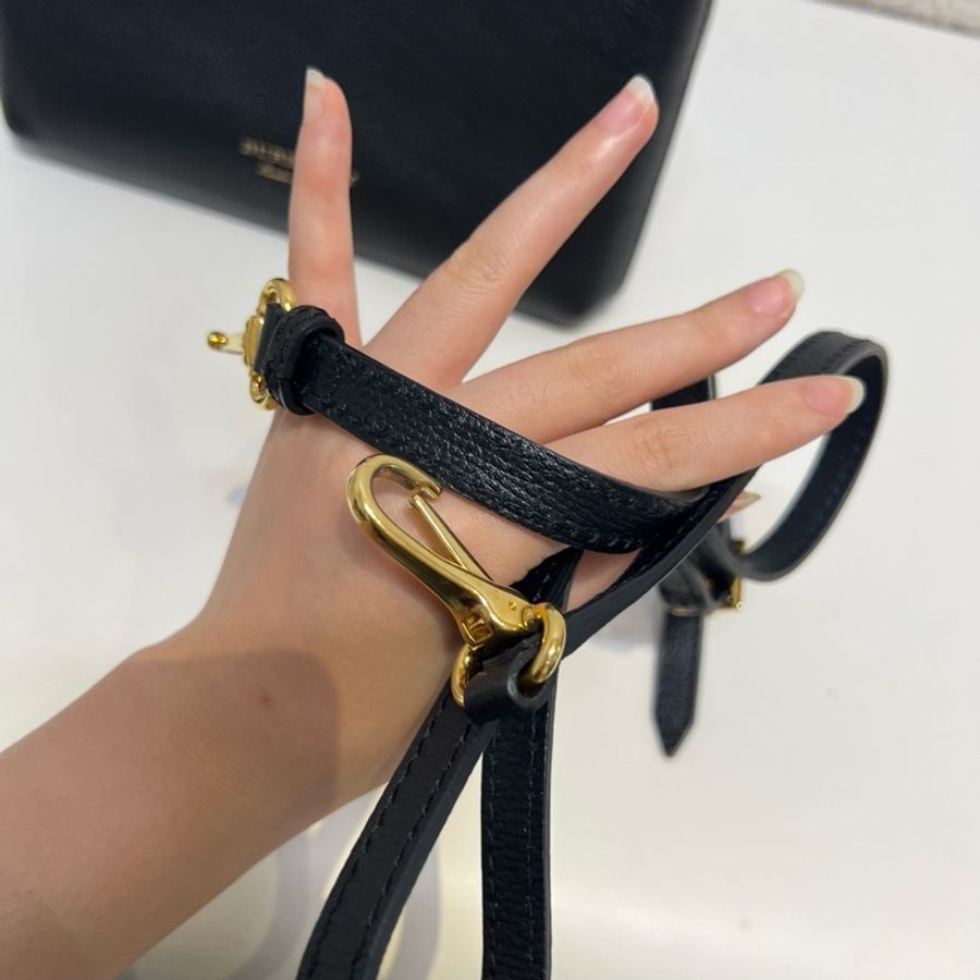 巴寶莉 burberry 黑色拼格紋手提包-16