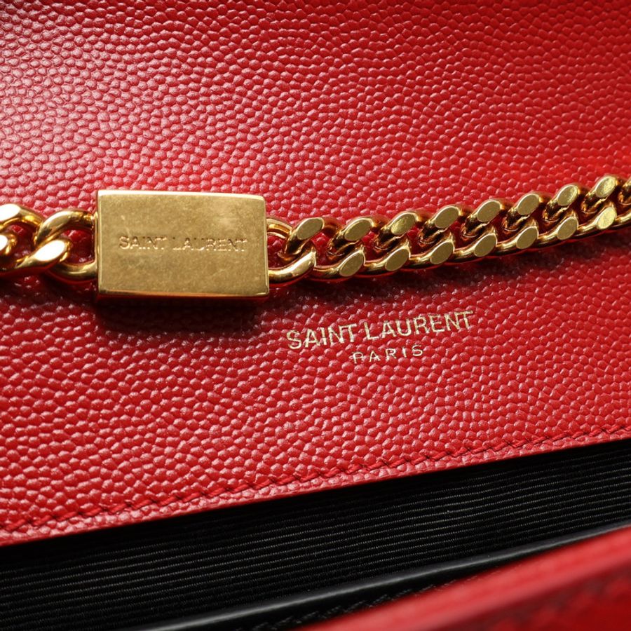 SAINT LAURENT YSL 聖羅蘭 Kate Small 肩背包 紅色 牛皮 469390-3