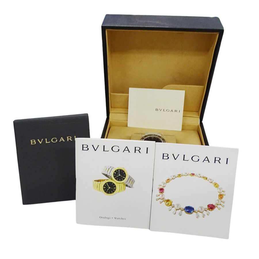 寶格麗 (Bulgari) 男孩腕錶,品牌:日期石英 QZ 不鏽鋼 SS BB30SS 銀色黑色-7