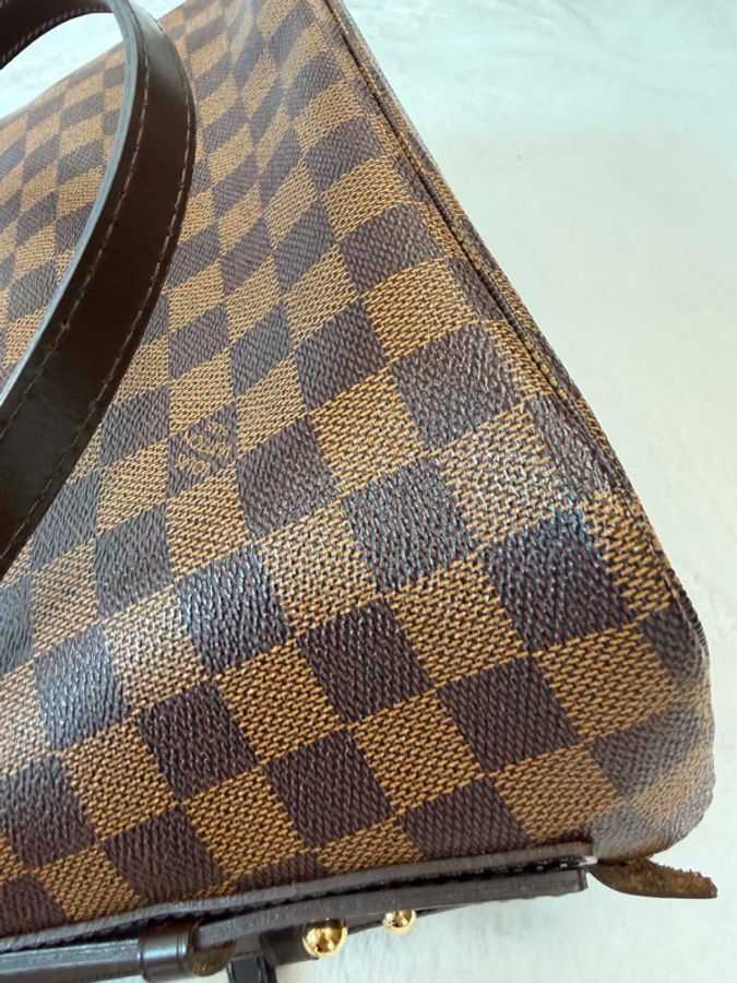 Louis Vuitton N41108 Cabas Rivington 棋盤格肩背包-10