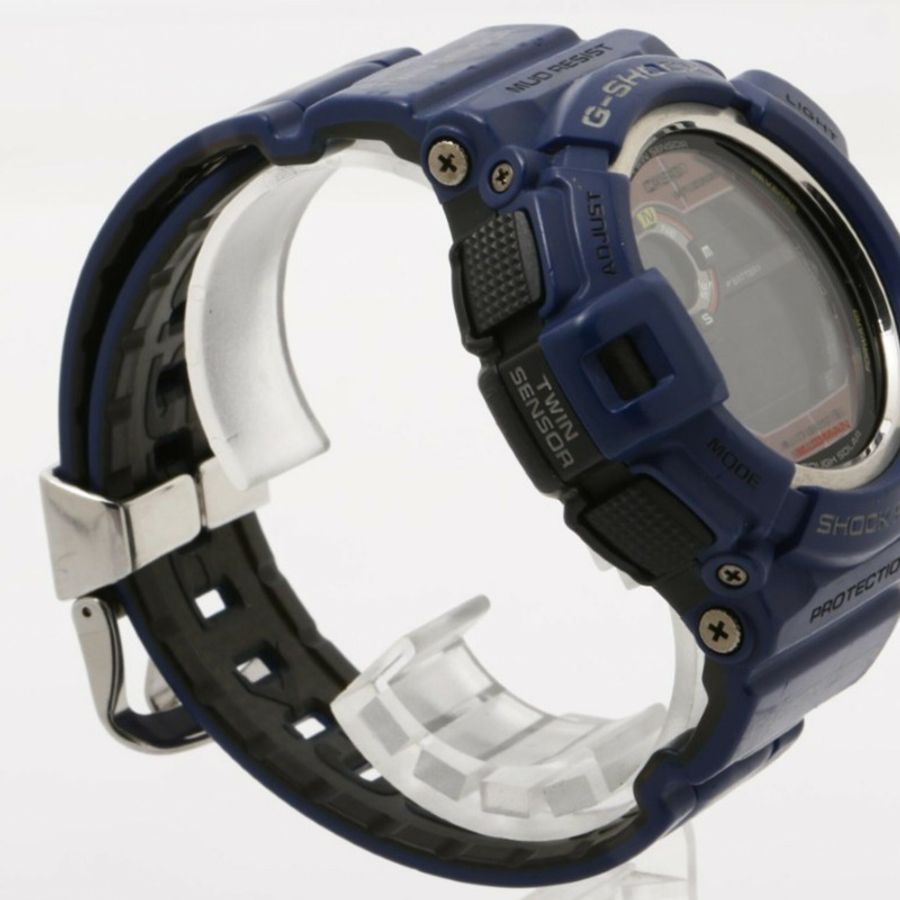 卡西歐 G-SHOCK Master of G 男士海軍藍 Mudman GW-9300NV-2JF 手錶,黑色/海軍藍,樹脂/不銹鋼錶殼,男士數位手錶-2