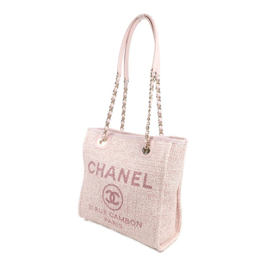 CHANEL 帆布Deauville Tote手挽袋-2