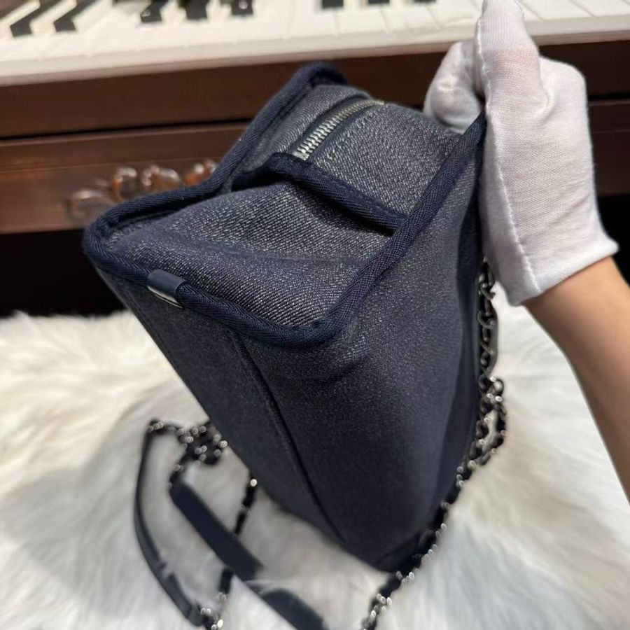 Chanel/香奈兒 小號手提包單肩包沙灘包-6