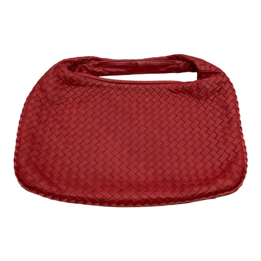 BOTTEGA VENETA 葆蝶嘉 INTRECCIATO HOBO Medium 手提肩背包 紅色 羊皮-0