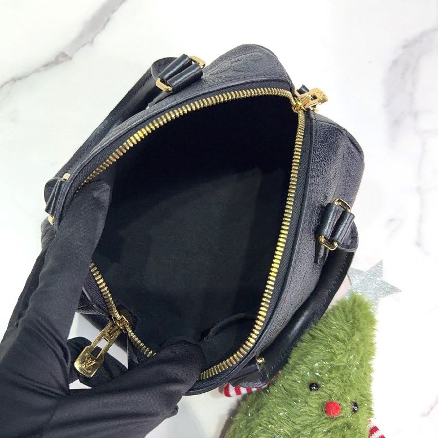 LV Speedy 20黑壓花波士頓包-4