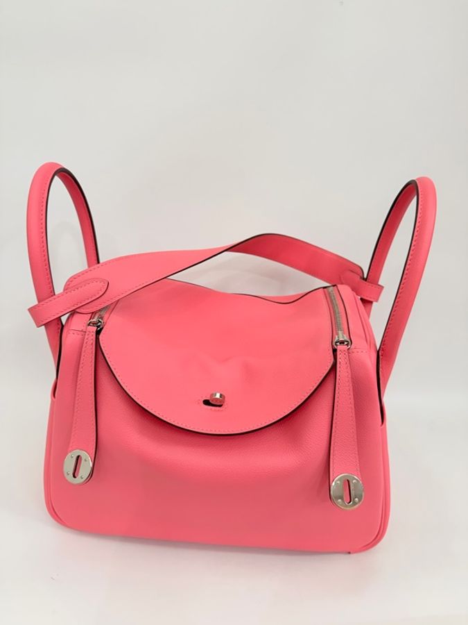 Hermes 8W 杜鵑粉 ever color 皮 lindy20-5