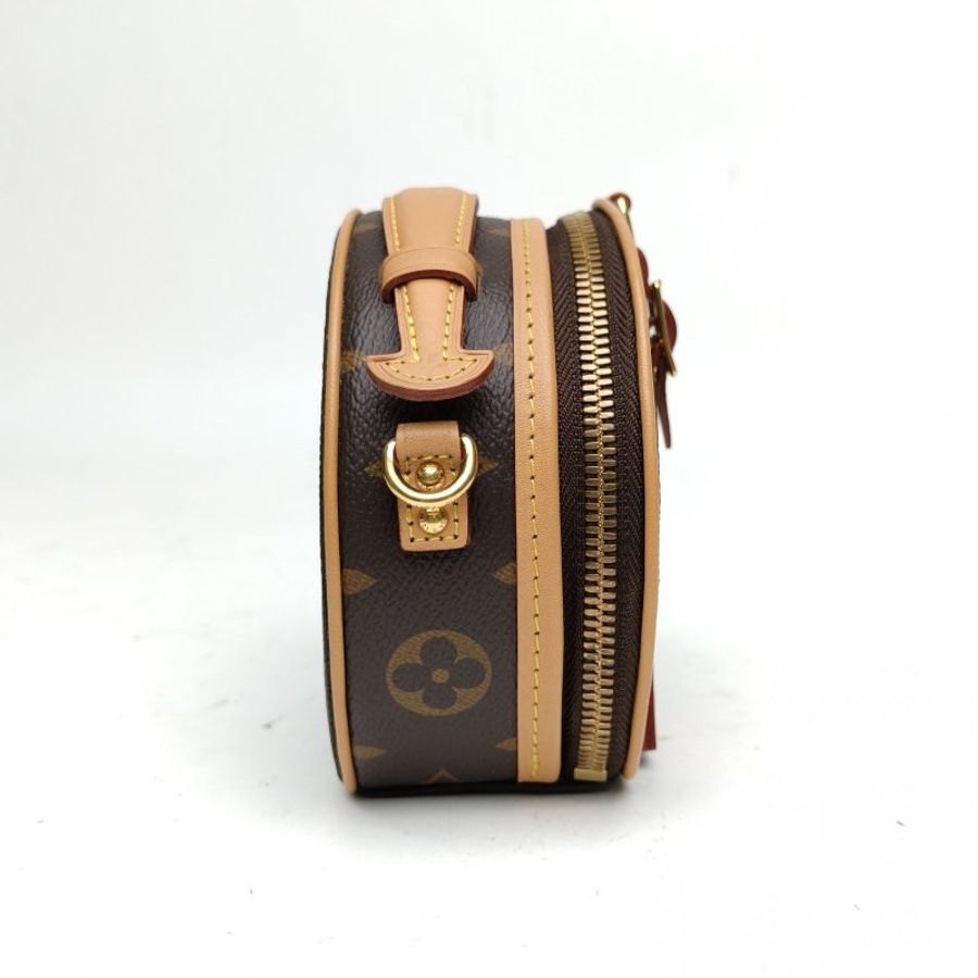 LOUIS VUITTON PETITE BOITE CHAPEAU 硬圓餅 Mini 13 老花 PVC 晶片-4