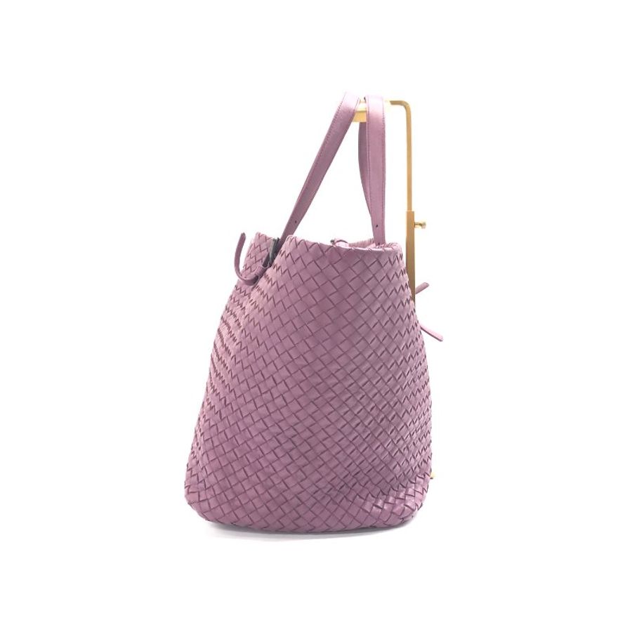BOTTEGA VENETA bv 紫色雙把手肩背包-3
