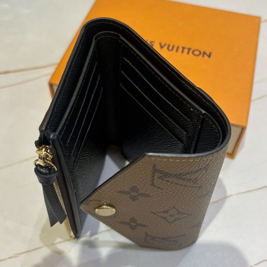 *SHIHNA名牌精品* LV M81557 經典VICTORINE 雙色三折短夾-3