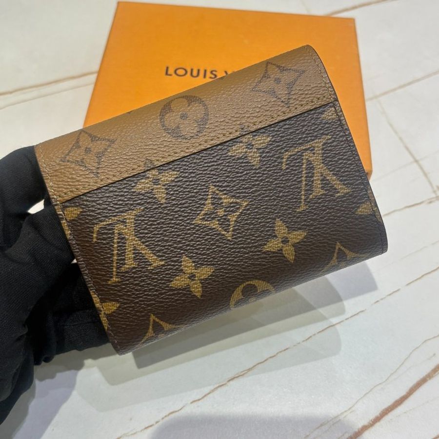 *SHIHNA名牌精品* LV M81557 經典VICTORINE 雙色三折短夾-11